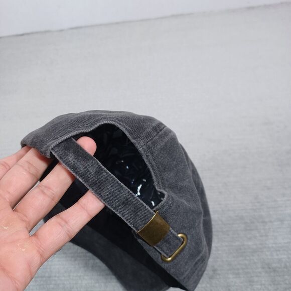 Pickleball Hat Mens OS Gray Embroidered Logo Adjustable Strap Back Faded Look - Picture 2 of 4